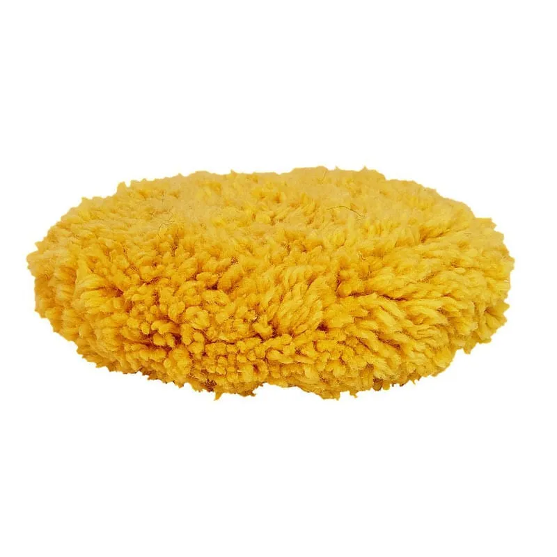 Boina de Fios de Lã Amarela Acabamento Pintura Automotivo