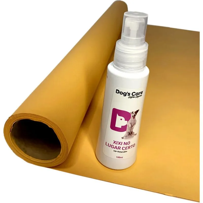 Combo Spray Xixi Pode + Tapete Higiênico Para Pet 60cm X 25m