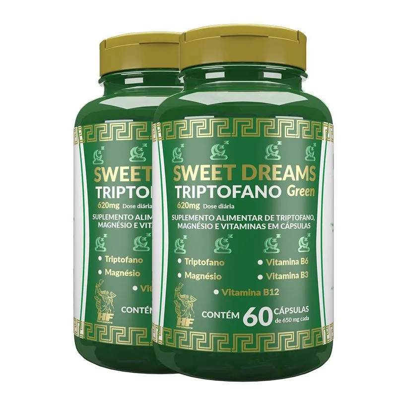 Triptofano Sweet Dreams 650Mg Hf Suplements 2X60Caps