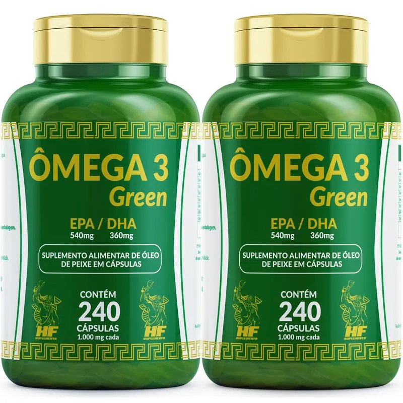 Omega 3 1000Mg Green Hf Suplements 2X240 Caps