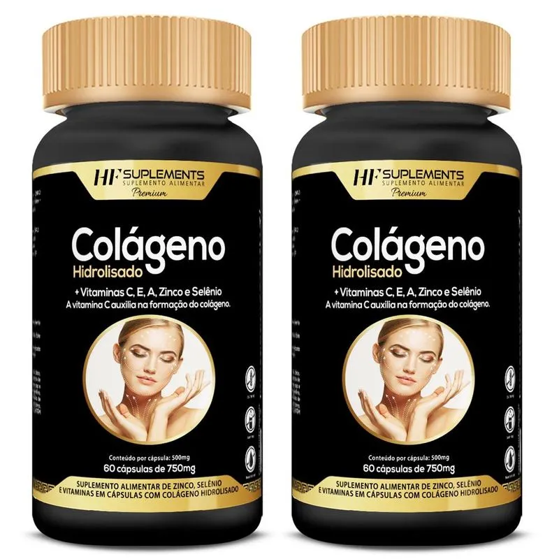 2x colageno hidrolisado + vitaminas 60CAPS hf suplements