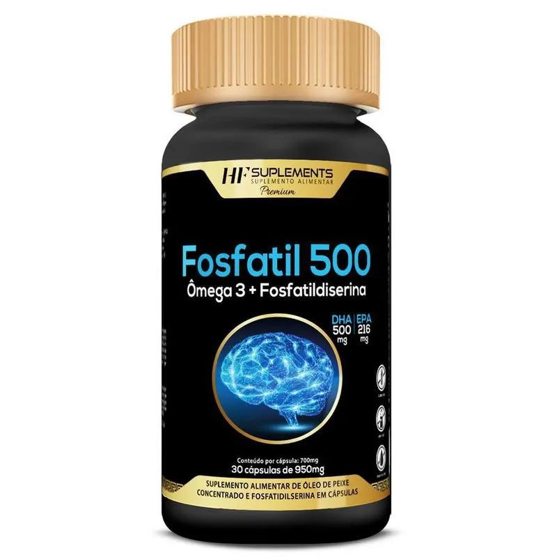 Fosfatil 500 Omega 3 + Fosfatidilserina 30caps Hf Suplements