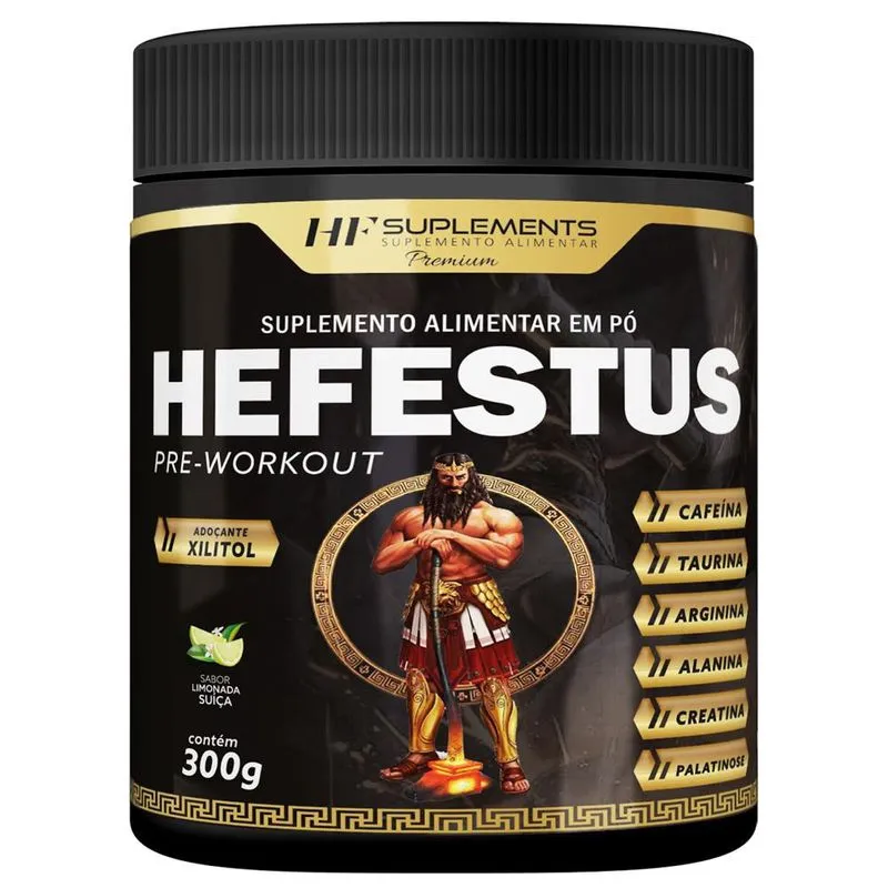 Hefestus pré-workout 300G sabor limonada suiça hf suplements