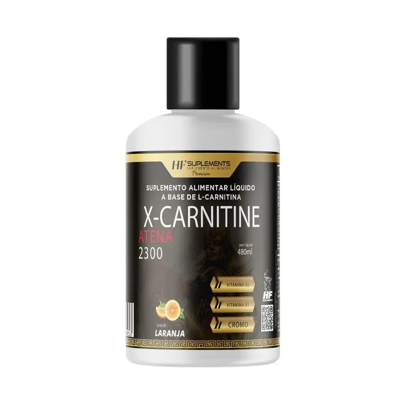 X-carnitine atena 2300 cromo 480ML laranja hf suplements