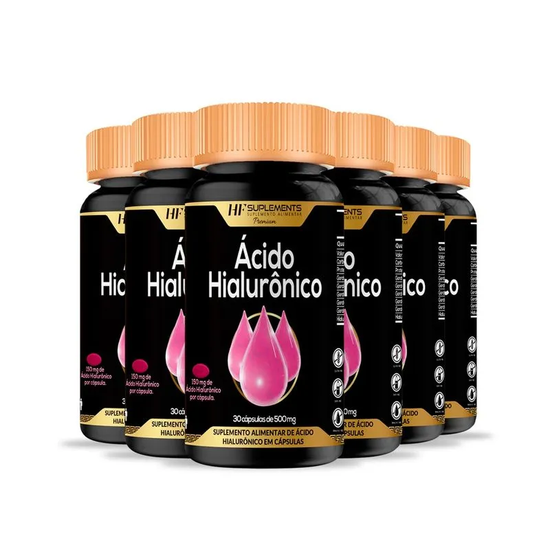 6x ácido hialuronico 30CAPS hf suplements
