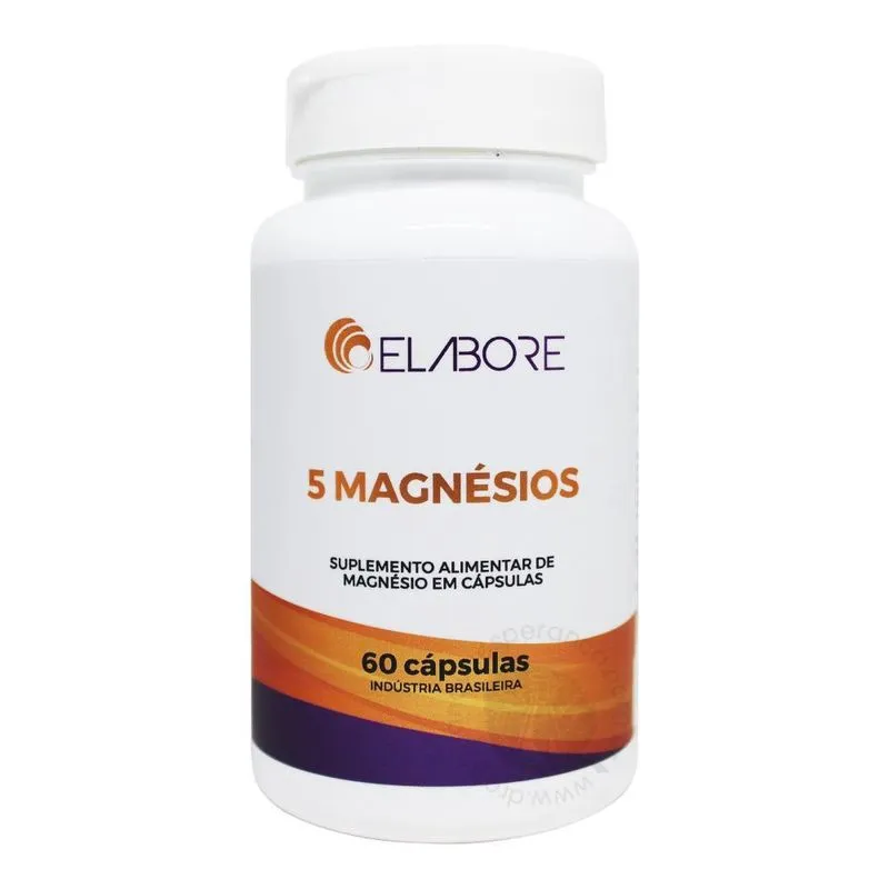 Magnésios 5 elabore com 60 cápsulas