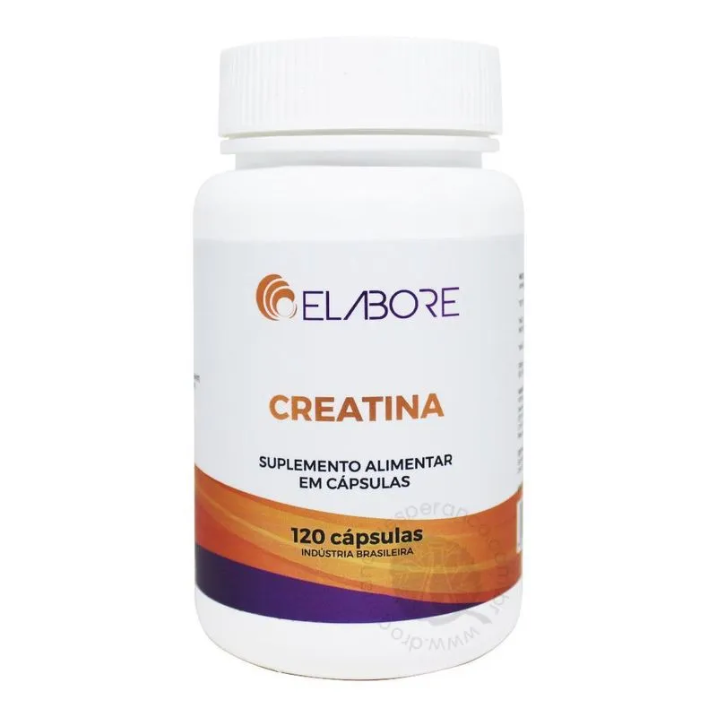 Creatina elabore com 120 cápsulas