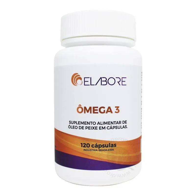 Ômega 3 elabore com 120 cápsulas