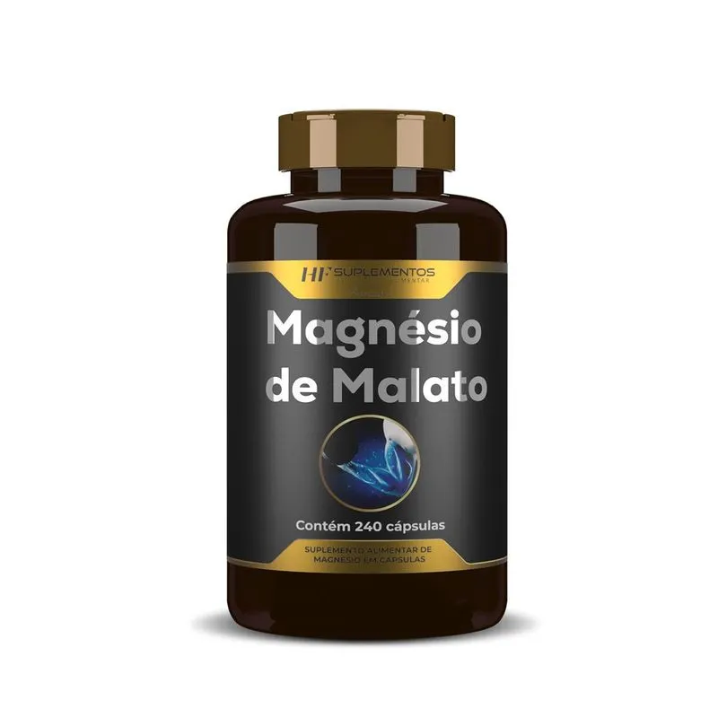 Magnésio De Malato Premium 240caps Hf Suplementos