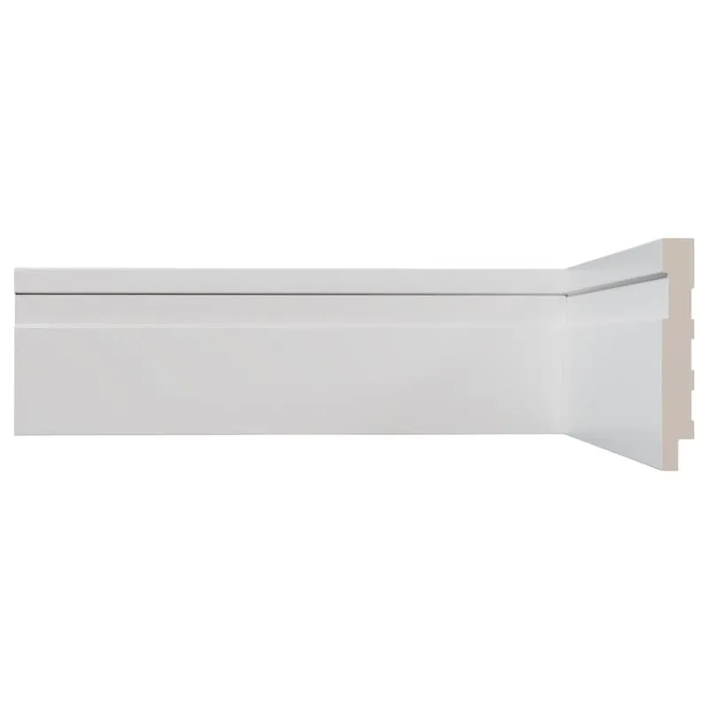 Rodapé Poliestireno Frisado Vinilforte 7x240x1,0cm Branco (MP)