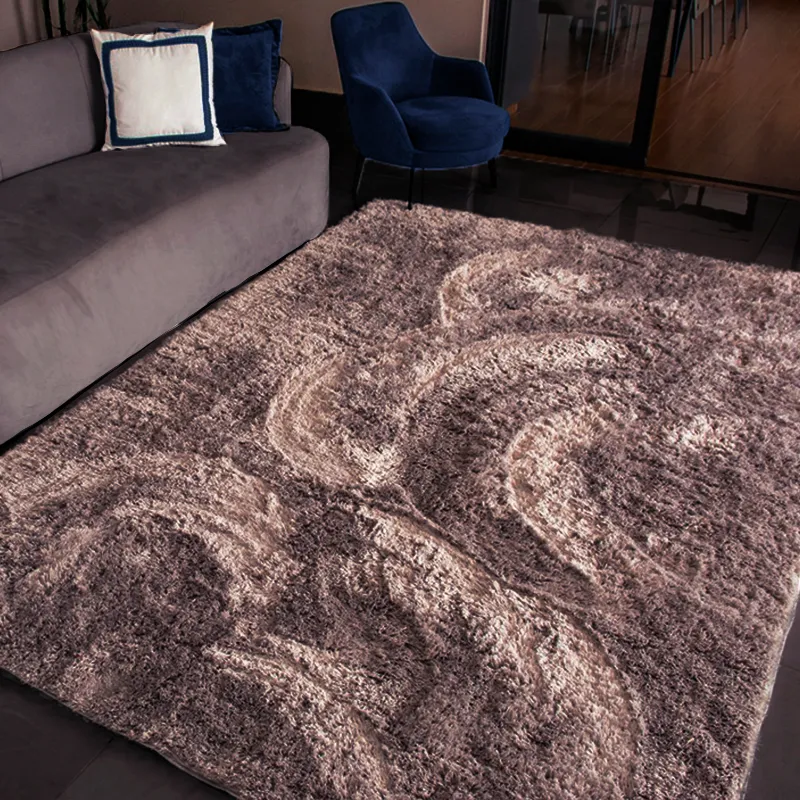 Tapete Sala 140x100cm Confort Cinza Casen