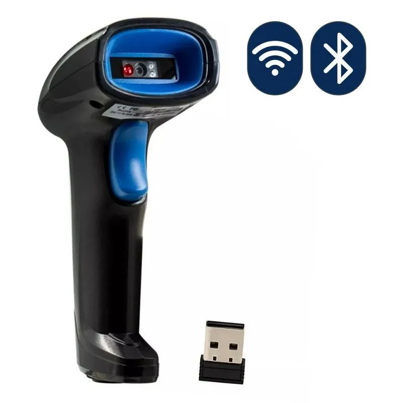 Leitor Codigo Barras Sem Fio Bluetooth Wireless E Usb Qrcode