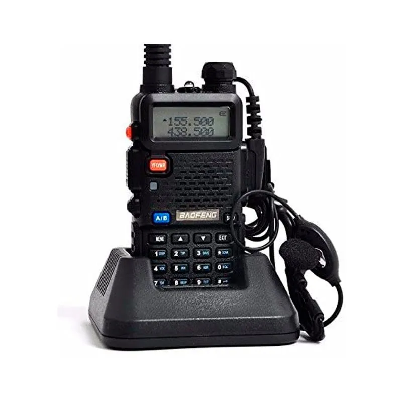 Rádio Comunicador Walkie Talkie Ht Dual Band Fone Uv-5r