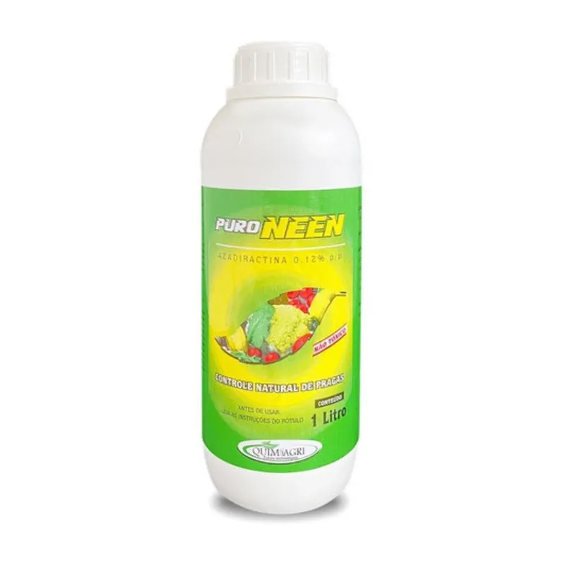 Óleo De Neen Puro 1l Controle Natural De Pragas Quimiagri