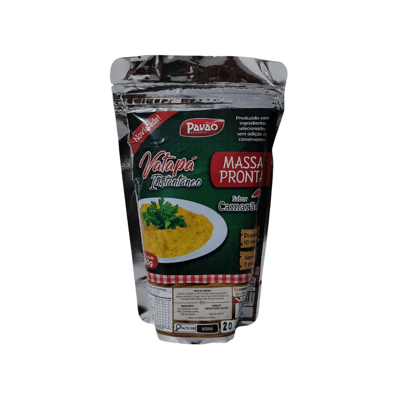 Massa Pronta Para Vatapá Sabor Camarão 250g