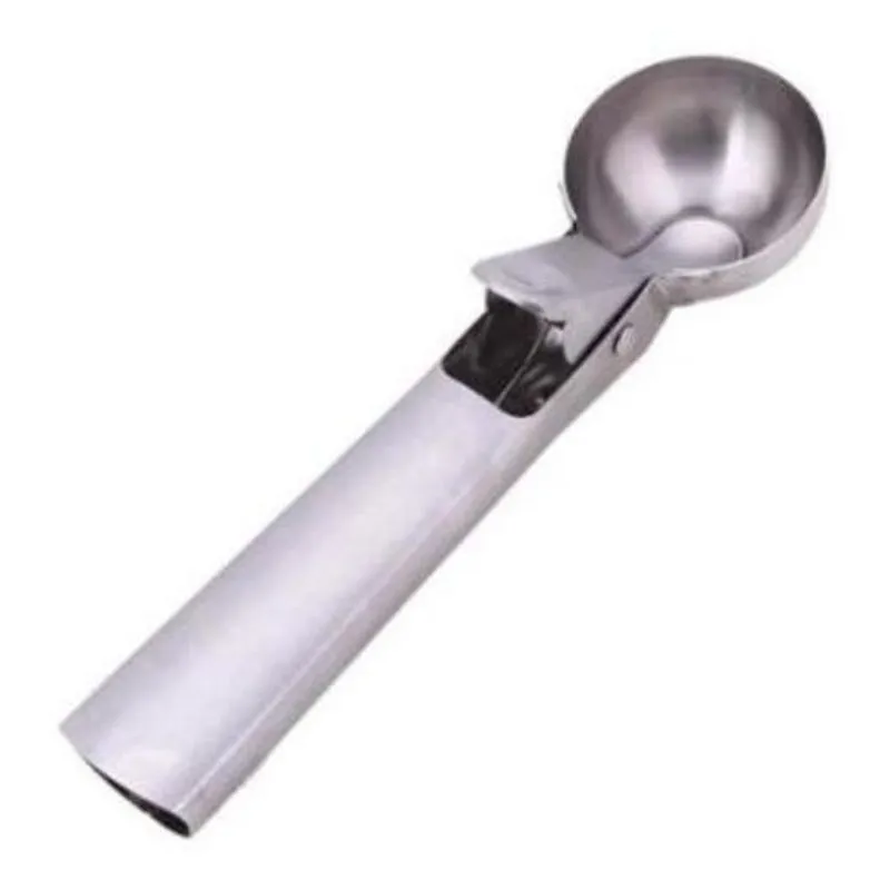 Colher Concha Pegador De Sorvete Inox Com Ejetor - Já