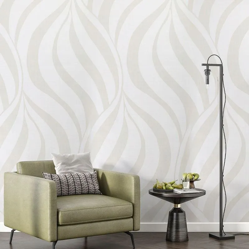 Papel Decorativo Auto Adesivo Ondas Linha Areia 45cmx5m Ct4686 - Yin´S Home