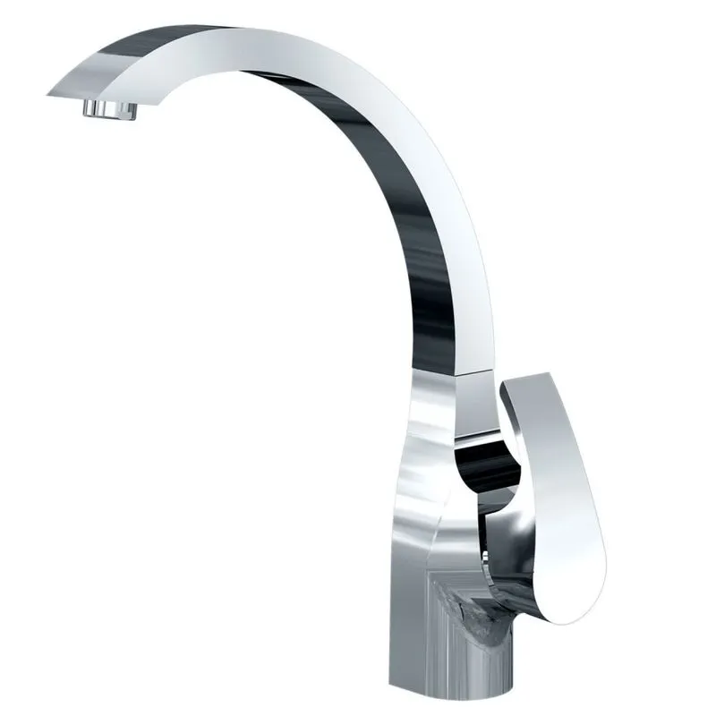 Torneira Monocomando de Mesa Bica Alta e Articulável Kitchen Fani Cromado