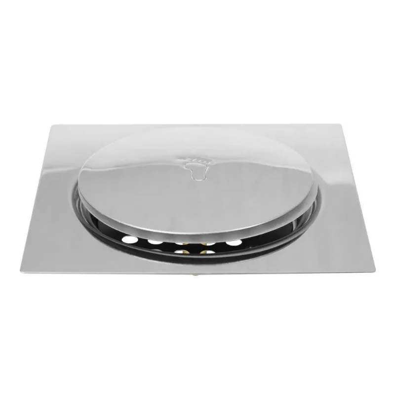 Ralo Quadrado c/ Click 1921 Inox Fani Metais 15cm