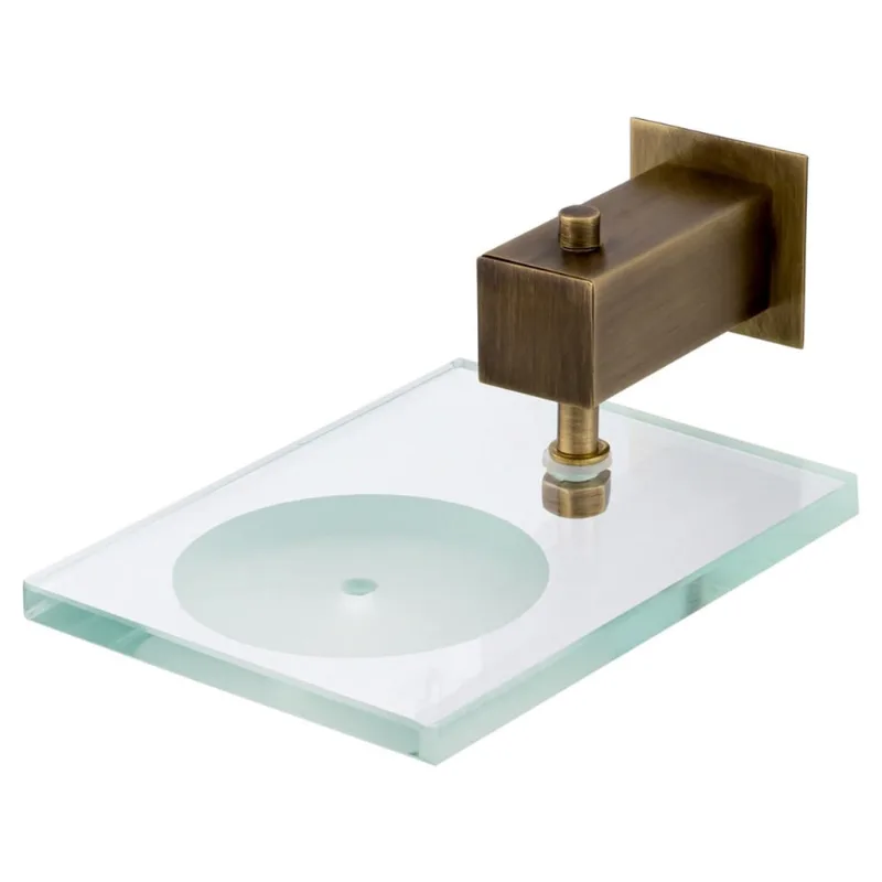 Saboneteira de Vidro Bella 4110OV220 Ouro Velho Fani