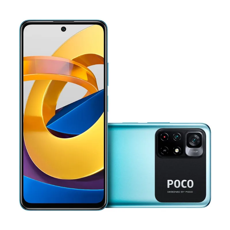 Smartphone Xiaomi POCO M4 Pro 128GB 5G Tela 6,6'' 6GB RAM Câmera 50MP + 8MP Azul - Xiaomi
