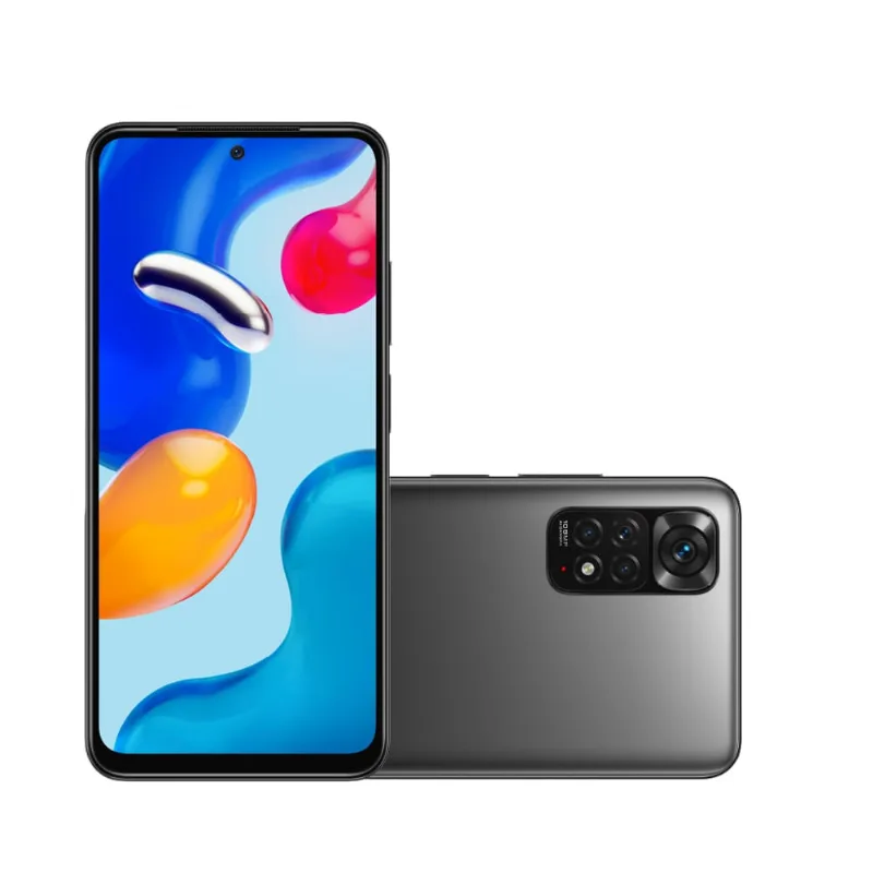 Smartphone Redmi Note 11S Tela AMOLED FHD+ 90Hz 6,43" 6GB+128GB 108MP+8MP+2MP+2MP 5000mAh Cinza - Xiaomi