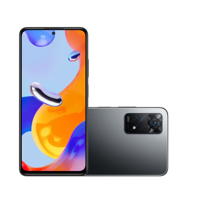 Smartphone Redmi Note 11 Pro Tela AMOLED 120Hz 6,67" 6+128GB 108+8+2+2MP Carregador 67W Cinza - Xiaomi