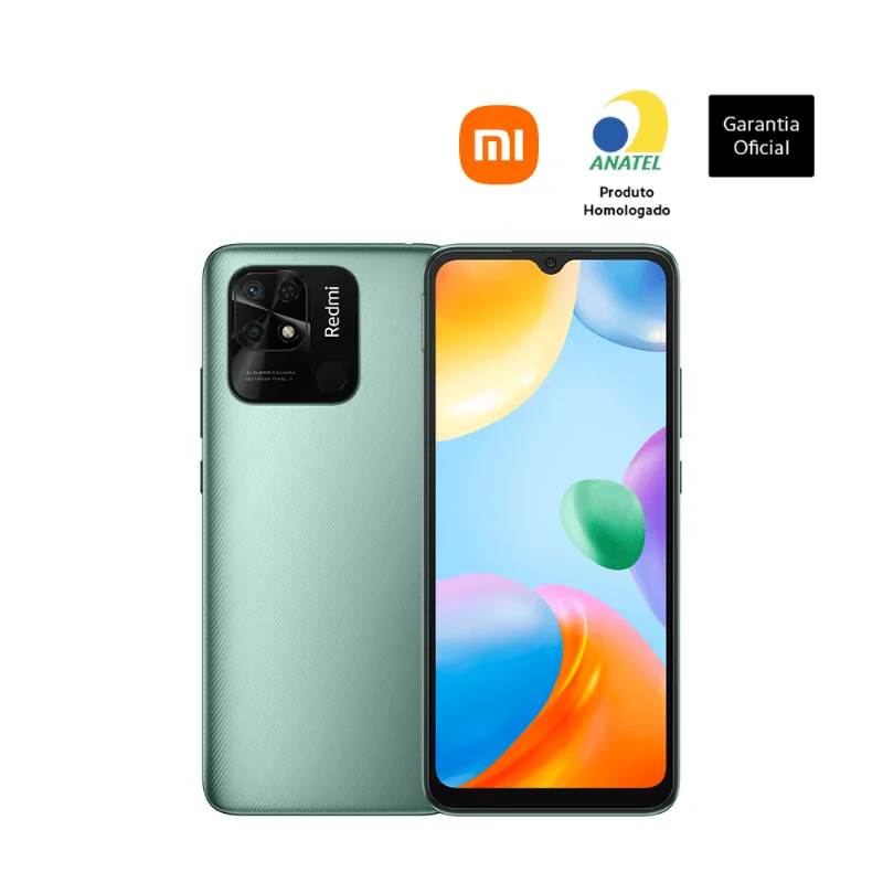 Smartphone Xiaomi Redmi 10C 64GB 4GB RAM Tela 6,71" - Verde - Xiaomi