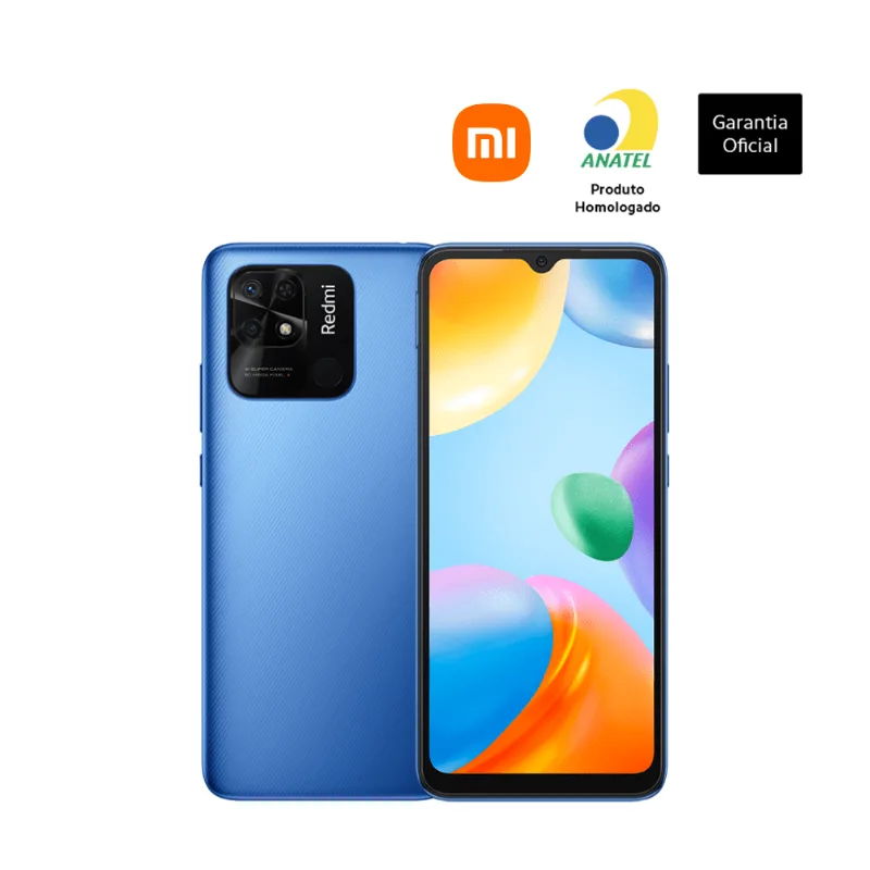 Smartphone Xiaomi Redmi 10C 128GB 4GB RAM Tela 6,71" - Azul - Xiaomi