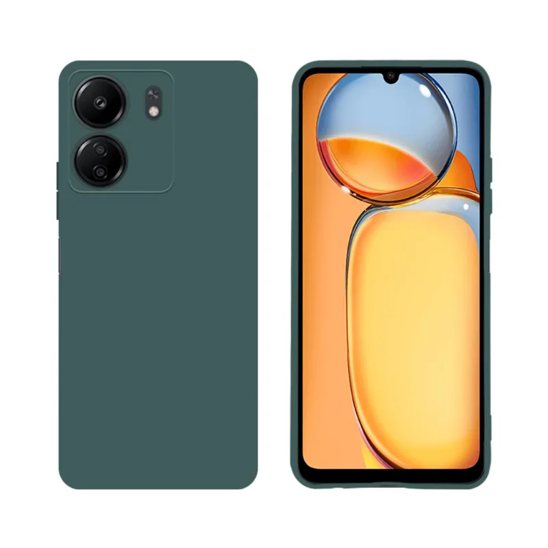 CAPA PROTETORA DE SILICONE PARA SMARTPHONE XIAOMI REDMI 13C, VERDE