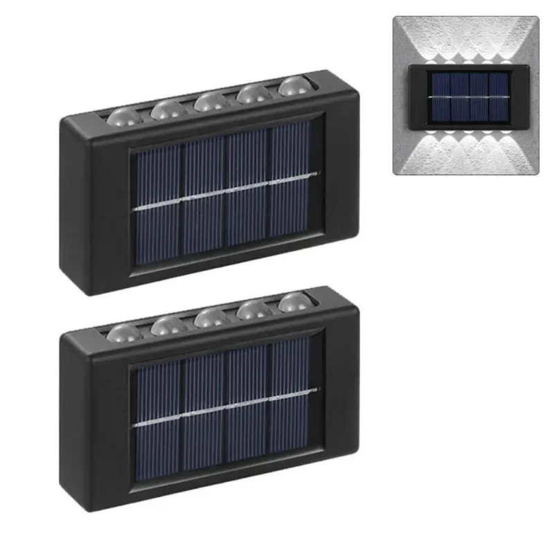 Arandela Luminária Lâmpada Led De Parede Sensor Solar