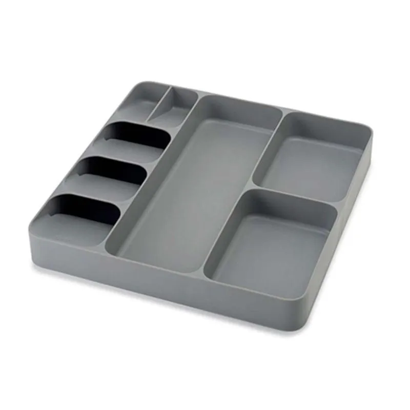Organizador de talheres - 39,6 Cm x 38,4 Cm x 5,3 cm Cinza