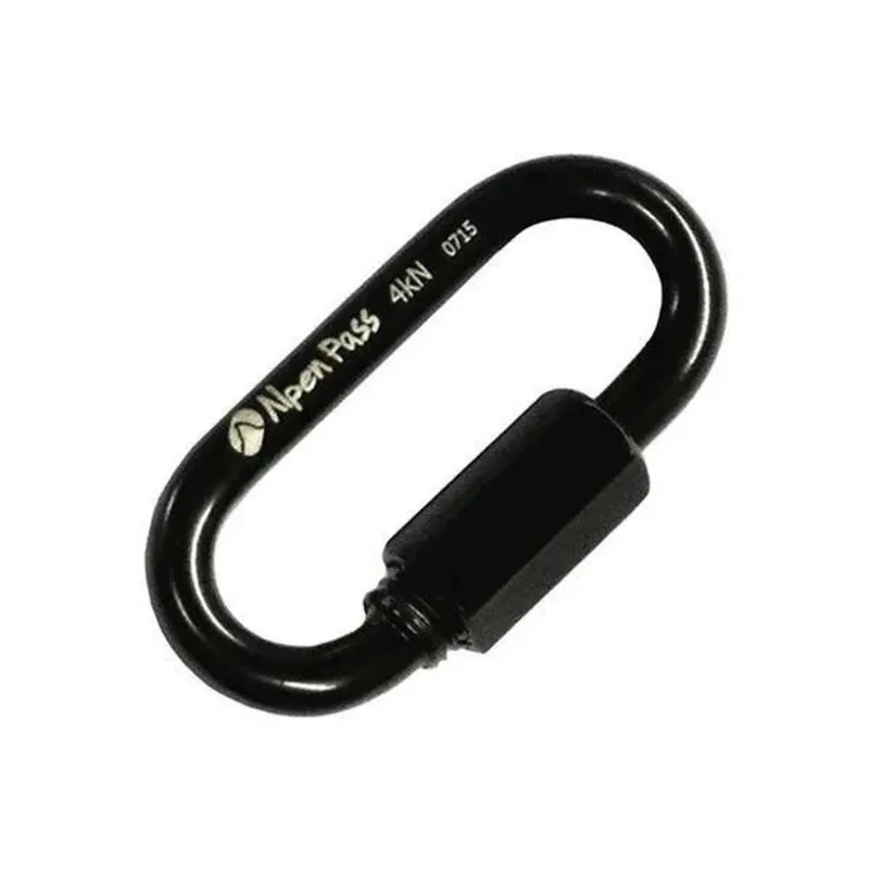 Malha Rápida Oval De Aço 6mm Preta