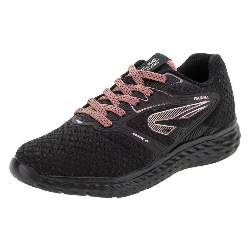 Tênis Infantil Drive II Jr Rainha - RA01520 PRETO/ROSA 31
