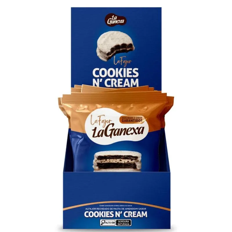 Kit 12 Unidades Snack La Fajor Laganexa Sabores Variados