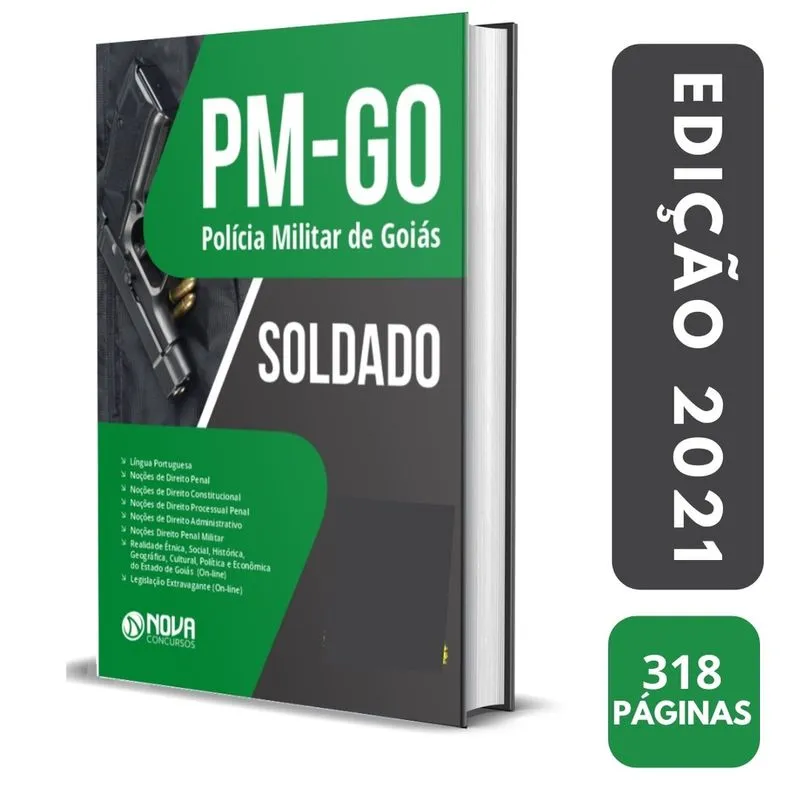 Apostila pm go 2021 Soldado - Ed. Nova