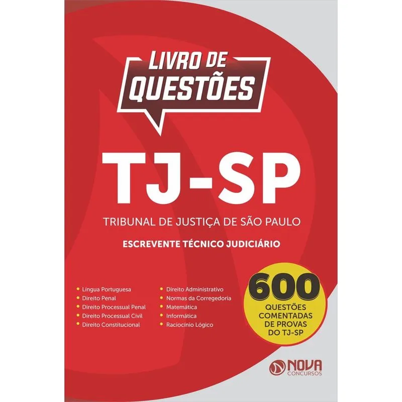 Livro De Questões Comentadas Tj Sp - Escrevente Judiciário