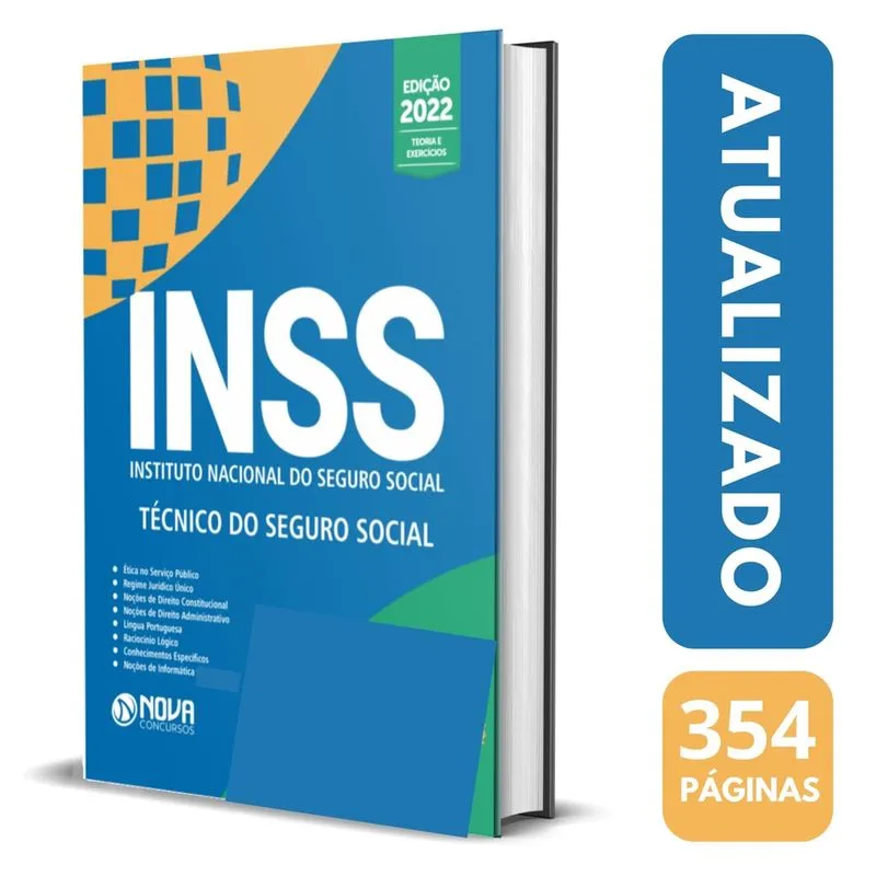 Apostila inss atualizada Técnico do Seguro Social - Ed. Nova