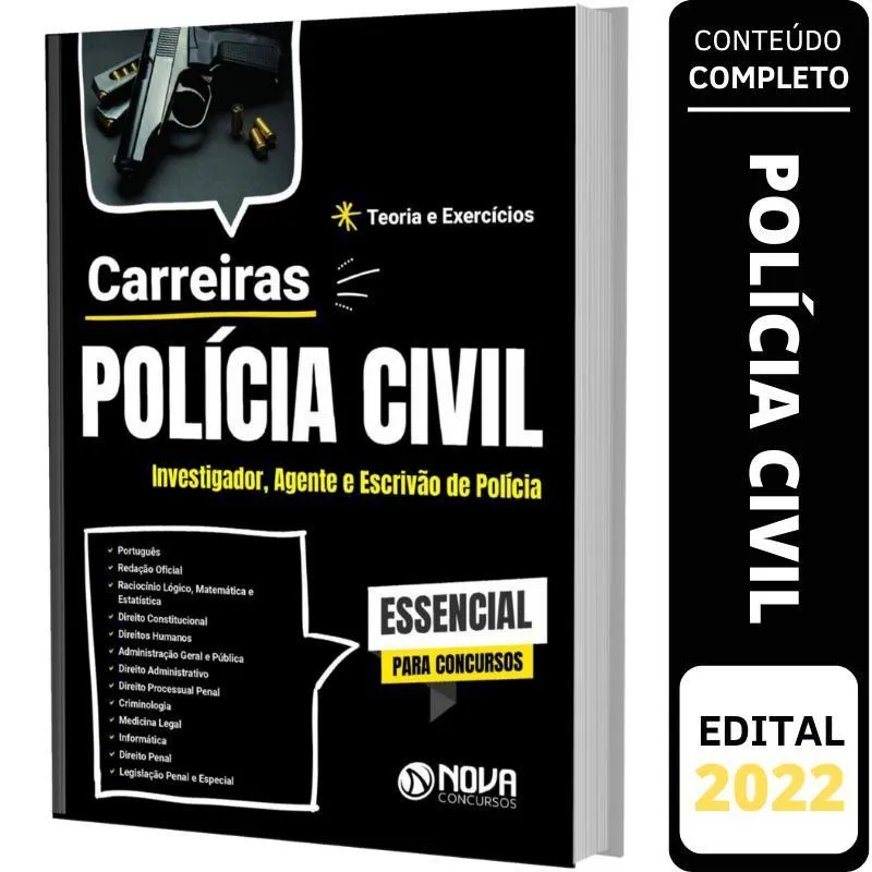 Apostila Carreiras - Polícia Civil - Teoria E Exercícios