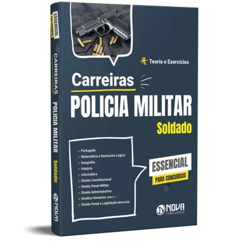 Apostila Carreiras Polícia Militar atualizada - Ed. Nova