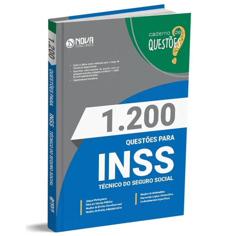 Livro 1.200 Questões Gabaritadas inss - Técnico do Seguro