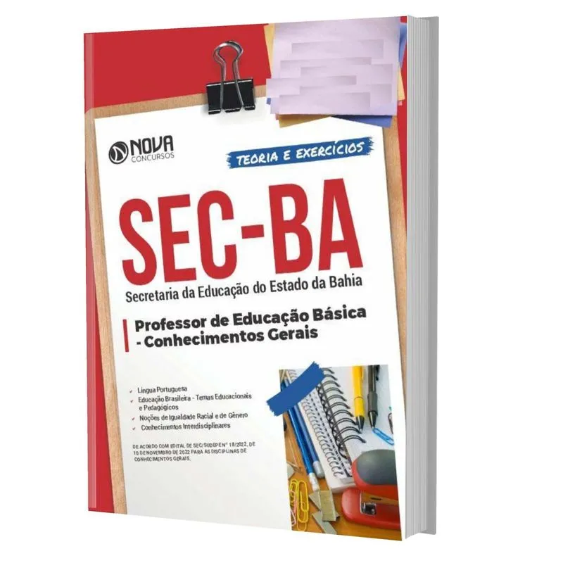 Apostila Concurso Sec Ba - Peb - Conhecimentos Gerais