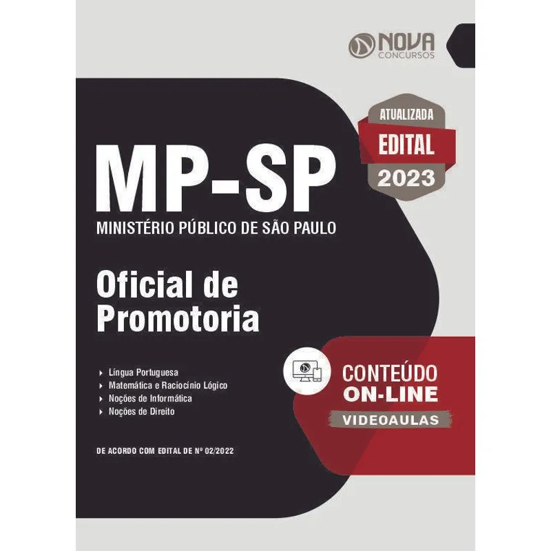 Apostila Mp-sp 2023 - Oficial De Promotoria