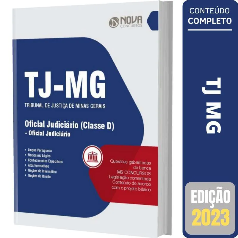 Apostila Concurso Tj Mg - Oficial Judiciário - Classe D