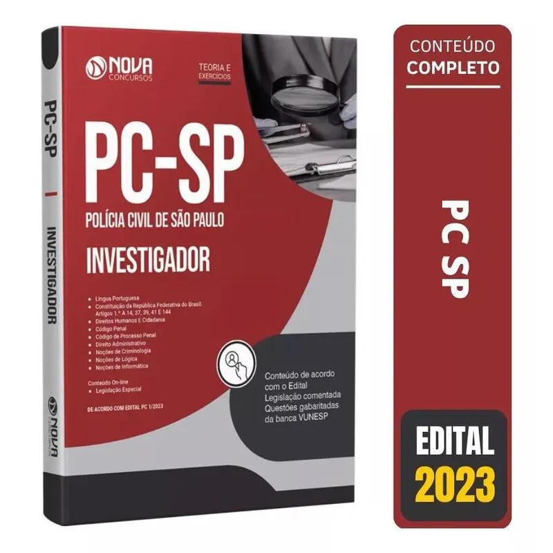 Apostila Pc Sp 2023 - Investigador | Concurso Polícia Civil