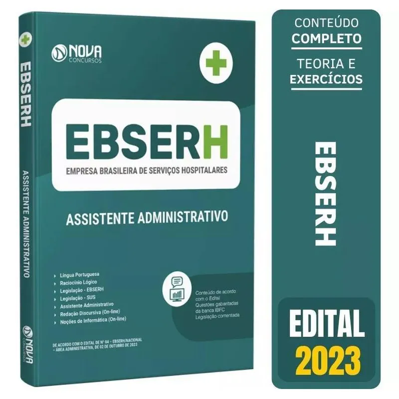 Apostila Ebserh 2023 - Assistente Administrativo
