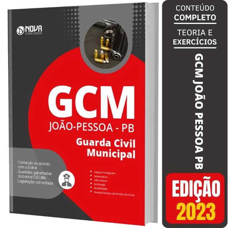 Apostila Gcm João Pessoa Pb 2023 - Guarda Civil Municipal