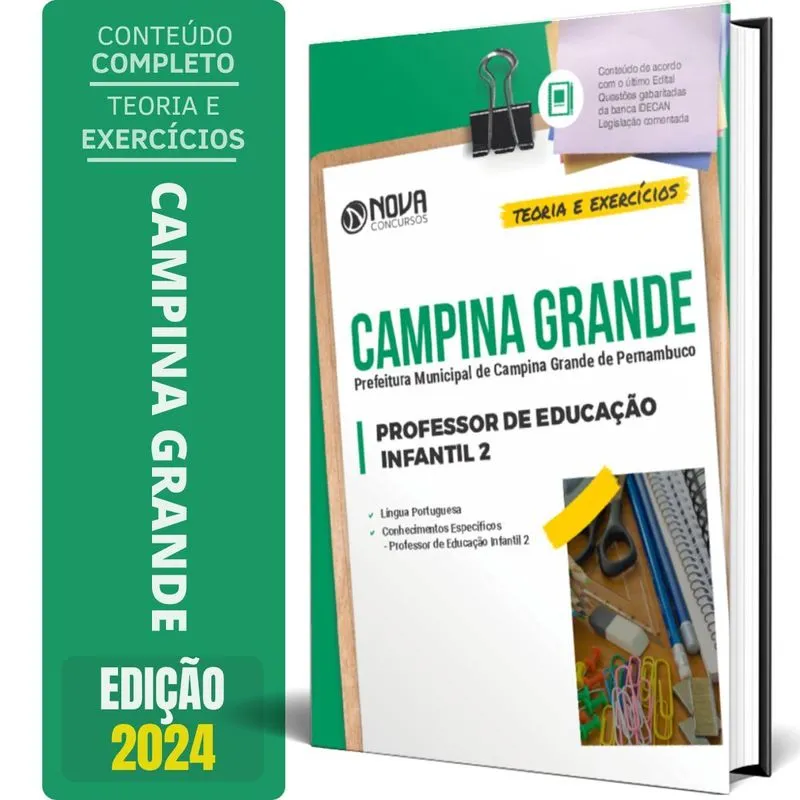 Apostila Prefeitura Campina Grande Pb 2024 Professor