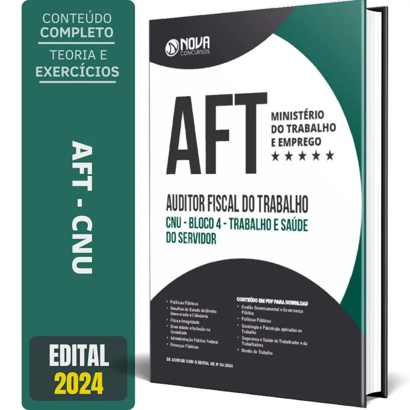 Apostila Aft 2024 Conhecimentos Gerais E Específicos Cnu