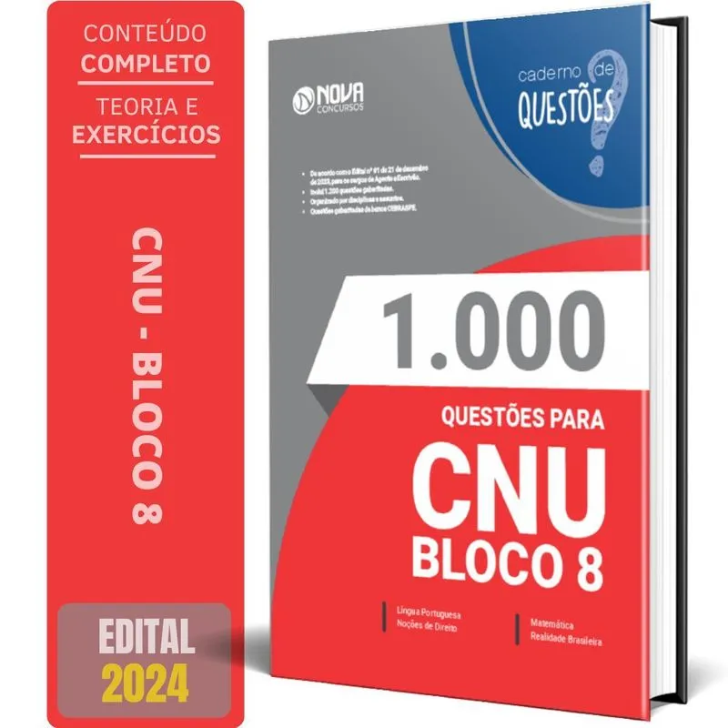 Livro Questões Gabaritadas O Cnu Bloco 8 Nível Intermediário
